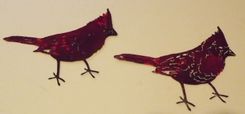 Cardinal Metal Wall Art Sculpture 2 small