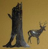 Deer Wall Sculpture 1 small