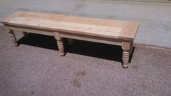 Turned Leg Farmhouse Table 2 small
