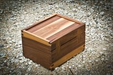 Walnut Handgun Lock Box 2 small