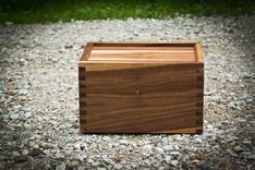 Walnut Handgun Lock Box 1 small