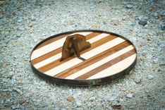 Walnut/ Hard Maple Lazy Susan 1 small