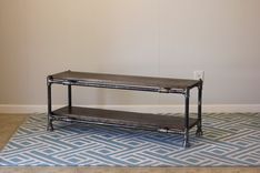 Industrial Pipe And Wood Coffee Table 4 small