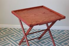 Tv Trays- Solid Red Oak 2 small