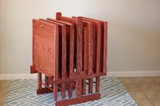 Tv Trays- Solid Red Oak 3 small