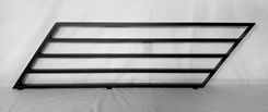 Modern Metal Stair Railing; Contemporary Knee Wall Steel Handrails 5 small