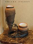 Home Decor: Wall Clock, Vase Rack, Wall Art, Fireplace Screen. 3 small