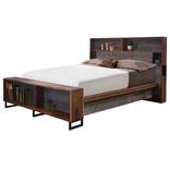 Platform Bed With Wired Storage Headboard | Configuration 4 | 1 small