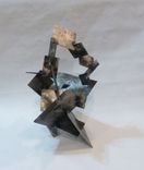 Square Abstract Metal Sculpture 1 small