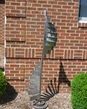 Outdoor Abstract Metal Windmill Rotating Scultpure, Yard Art Or Interior Art 1 small