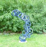 Outdoor Abstract Metal Scultpure, Yard Art Or Interior Art 6 small
