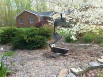 Large Outdoor Abstract Rock And Metal Scultpure, Yard Art Or Interior Art 2 small