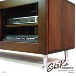 Montrose Media Console | Mid-Century Modern Inspired Media Console. 3 small
