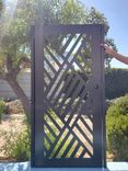 Contemporary Modern Metal Gate #2310 R. O. width 36" by 60" H 1 small