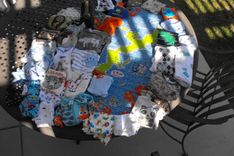 Baby Clothes (T-Shirt) Memory Quilt - X-Large Size Approx 60" X 60" (25 Squares) - 6 small