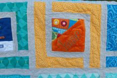 Baby Clothes (T-Shirt) Memory Quilt - X-Large Size Approx 60" X 60" (25 Squares) - 5 small