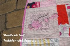 Double-Sided Baby Clothes Memory Quilt - Medium Size - 40 Blocks - Approx 40" X 50" 3 small