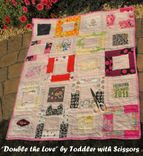 Double-Sided Baby Clothes Memory Quilt - Medium Size - 40 Blocks - Approx 40" X 50" 5 small