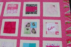 Baby Clothes Memory (T-Shirt) Quilt 2 small