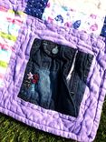 Double-Sided Baby Clothes Memory Quilt - Medium Size - 40 Blocks - Approx 40" X 50" 3 small