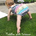 Rainbow Ruffle Butt Romper 2 small