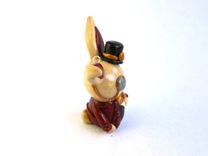 Steampunk Gentlman Rabbit Necklace Pendant 5 small