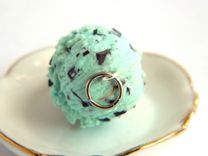 Mint Chocolate Ice Cream Cone Charm 2 small