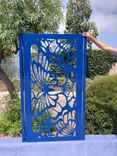 Butterflies Garden Metal Entry Gate #2313 R. O. width 36" by 60" H 1 small