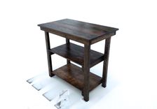 Rustic Reclaimed Wood Kitchen Island Table 2 small