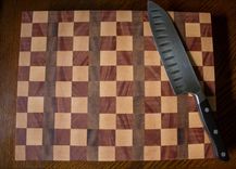 Butcher Block, End Grain, Cutting Board, Maple, Mahogany, And Walnut 2 small