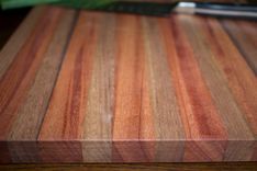 Butcher Block, Cutting Board, End Grain, Black Walnut & African Mahogany 3 small