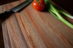 Butcher Block, Cutting Board, End Grain, Black Walnut & African Mahogany 2 small