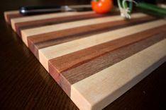 Butcher Block, Cutting Board, End Grain, Walnut, Mahogany & Rock Maple 3 small