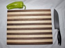 Butcher Block, Cutting Board, End Grain, Walnut & Rock Maple 2 small