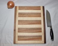 Butcher Block, Cutting Board, End Grain, Walnut, Mahogany, & Rock Maple 2 small