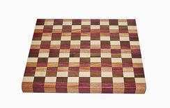 Checkered Hardwood Cutting Board 1 small