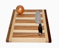 Butcher Block, Cutting Board, End Grain, Walnut, Mahogany, & Rock Maple 1 small