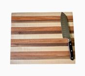 Butcher Block, Cutting Board, End Grain, Walnut, Mahogany & Rock Maple 1 small