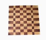 Maple, Mahogany, And Walnut Checkered Cutting Board 1 small