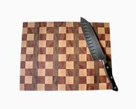 Butcher Block, End Grain, Cutting Board, Maple, Mahogany, And Walnut 1 small