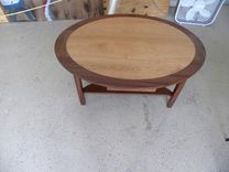 Oval Coffee Table W/ Drawer 1 small