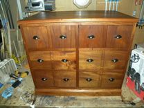 African Mahogany Chest 2 small