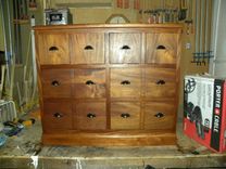 African Mahogany Chest 3 small