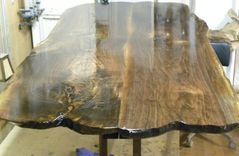 Black Walnut Book Matched Slab Table 2 small