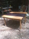 Dining Table, White Oak/Black Walnut 3 small