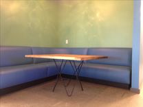 Intertwined Hair Pin Tables With Reclaimed Wood Tops 3 small