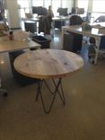 Intertwined Hair Pin Tables With Reclaimed Wood Tops 4 small