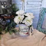 Vase Camellia Flower Arrangement Vintage French Tabletop Bucket Planter 4 small