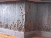 Custom Bar In Reclaimed Barnsiding With Antique Heart Pine Top 3 small