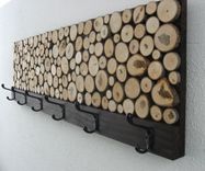 Rustic Wood Coat Rack Towel Rack 1 small